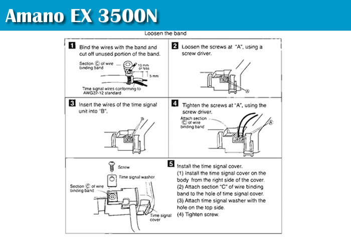 Amano EX 3500 Clocking Machine Product